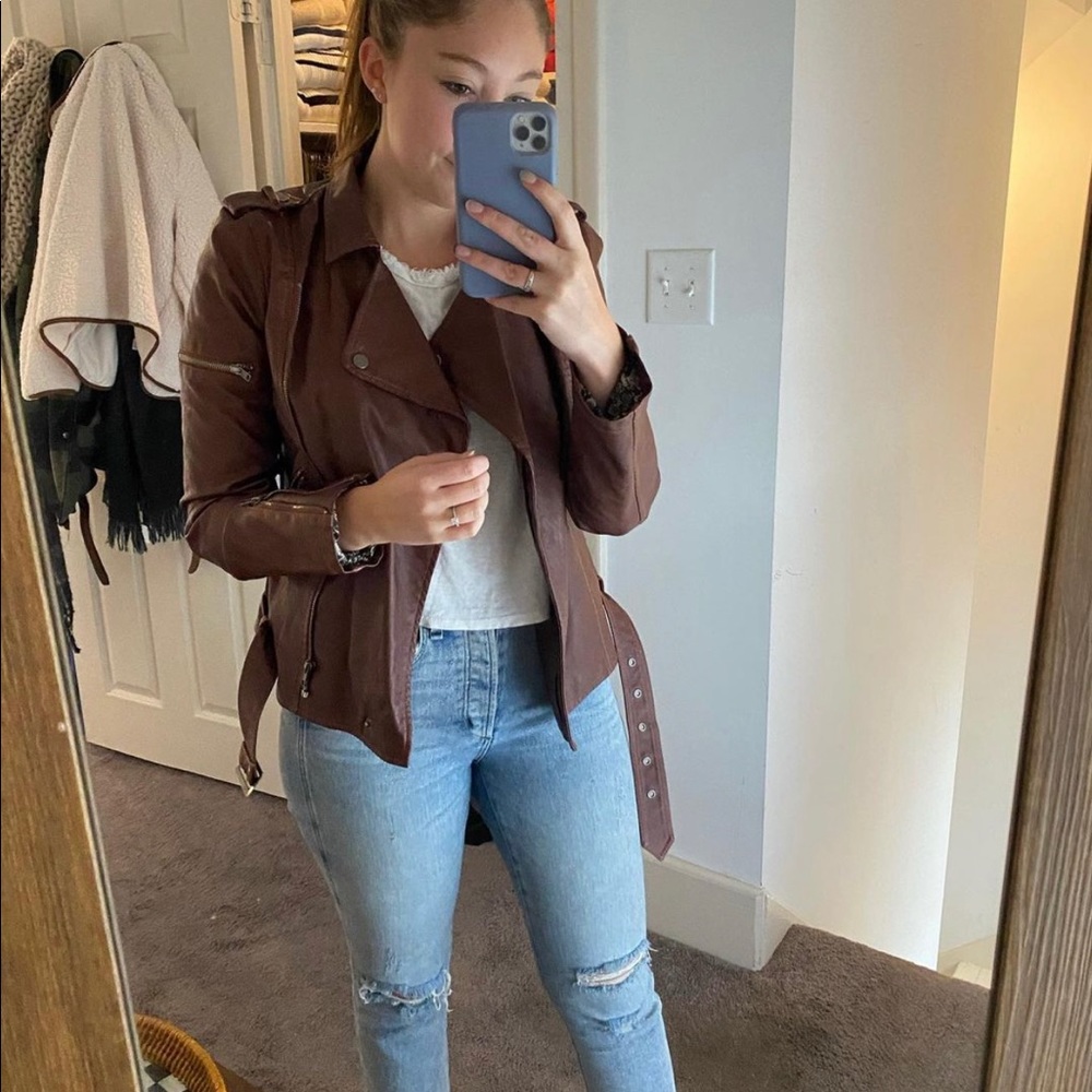 Faux Leather Jacket